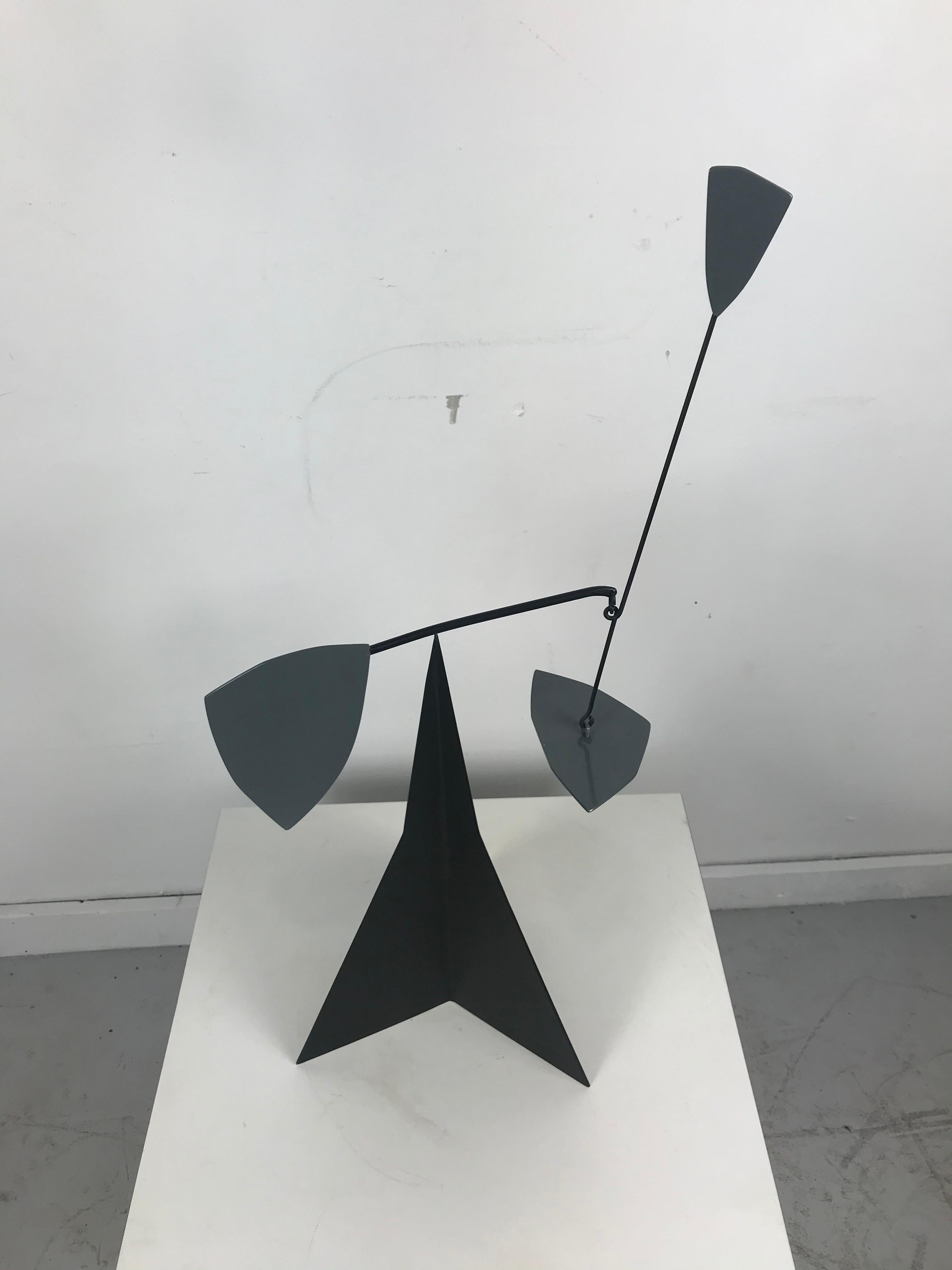 Painted Stunning Kinetic Modernist Stabile Sculpture by Graham Mitchell Sears