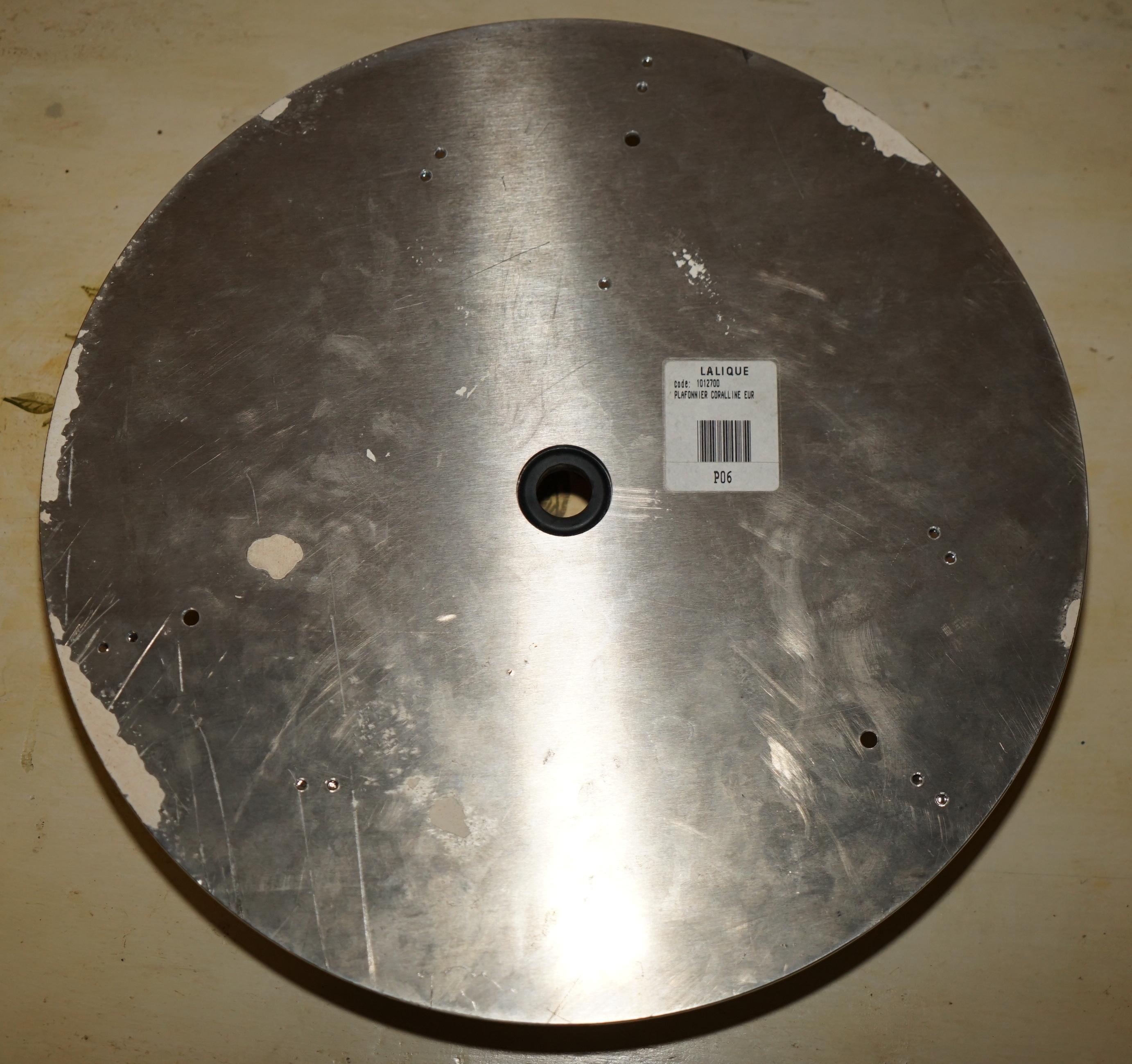 STUNNiNG LALIQUE CORALLINE CRYSTAL CEILING LIGHT BRAND NEW AND UNUSED en vente 7