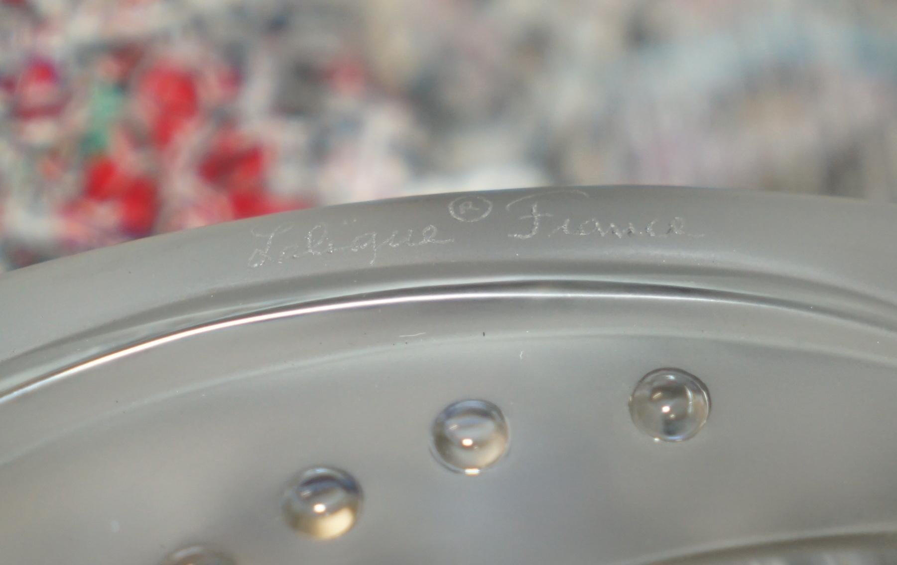 STUNNiNG LALIQUE CORALLINE CRYSTAL CEILING LIGHT BRAND NEW AND UNUSED en vente 9