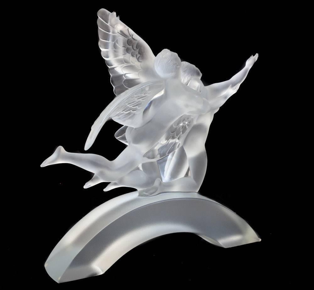 French Stunning Lalique Crystal Figurine, Eden Celebration 2000, Limited Edition of 99 For Sale