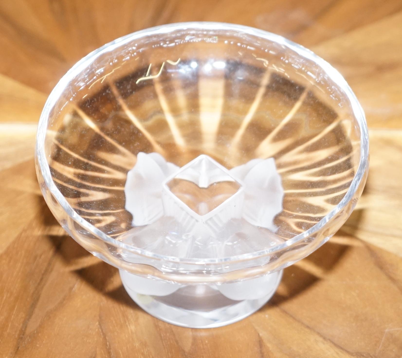 lalique crystal bird bowl