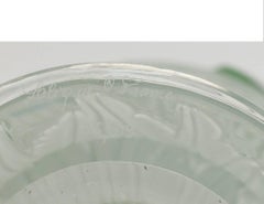 Stunning Lalique France Crystal Frosted amp Green Macao Macaw Vase Ltd of 99