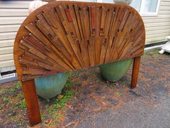 Stunning Lane Brutalist Queen Headboard Pueblo Collection Mid-Century Modern