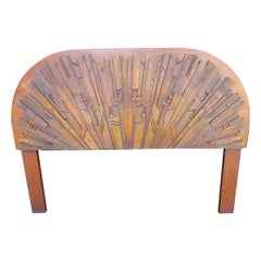 Atemberaubendes Lane Brutalistische Queen Kopfteil Pueblo Kollektion Mid-Century Modern
