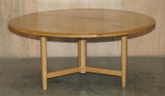 STUNNiNG LARGE 170CM WIDE POLLARD PIPPY BURR OAK ROUND DINING TABLE SEATS EIGHT