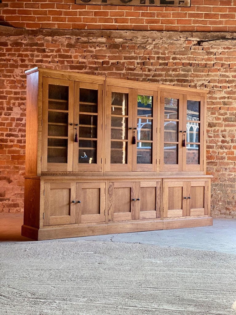 Stunning Large Apothecary Bookcase Display Late 20th Century