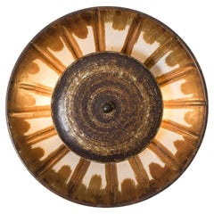 Stunning Large Ceramic Wall Light by Løvemose, Denmark, 1970