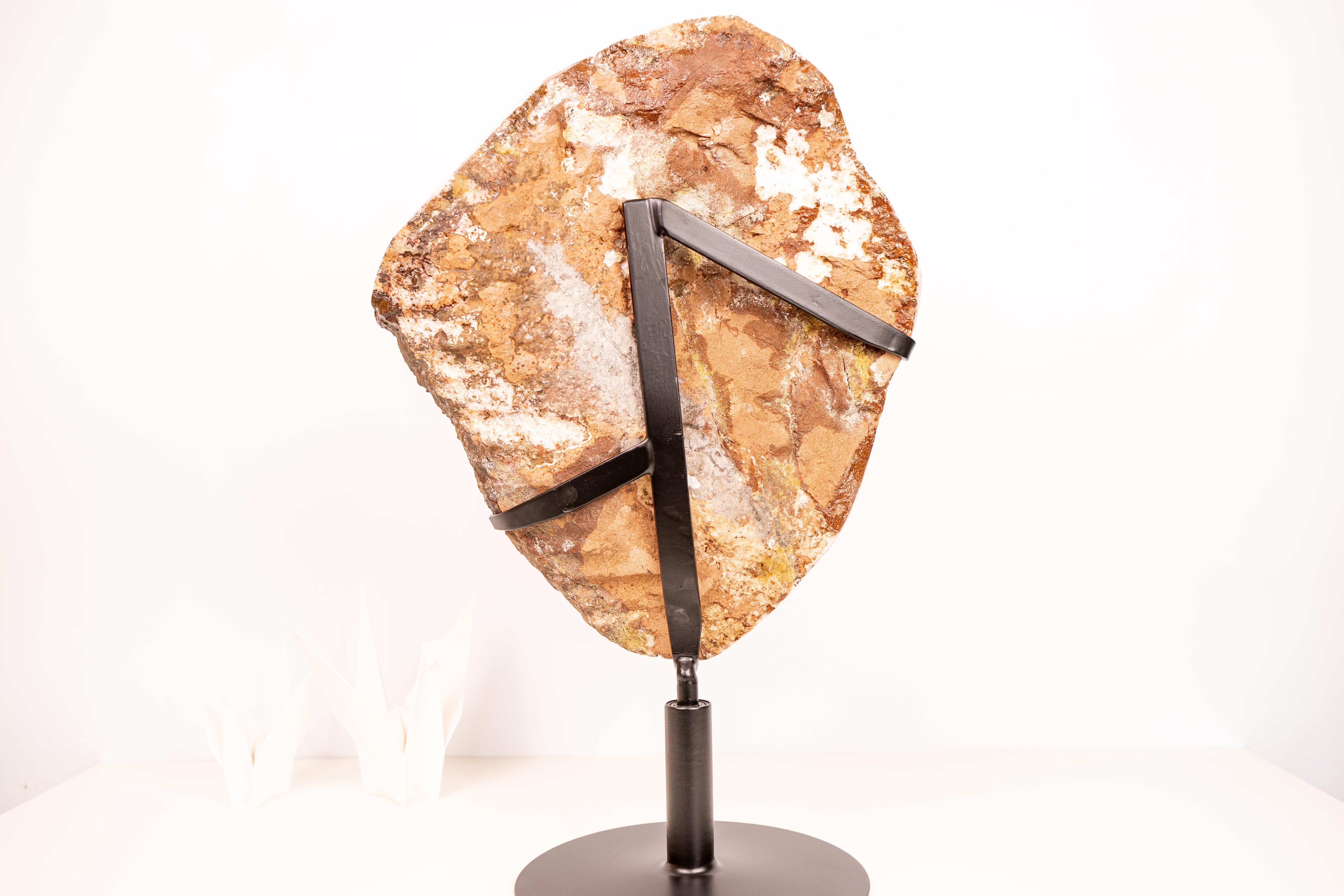 Stunning Large Citrine Crystal Cluster with Rare Stalactite Flower en venta 4