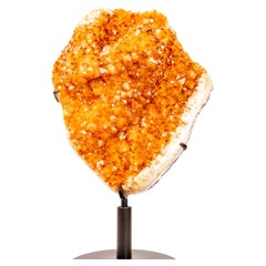 Stunning Large Citrine Crystal Cluster with Rare Stalactite Flower