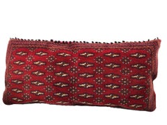 Stunning Large Custom Pillow Cut from a Vintage Hand-Loomed Wool Berber Rug