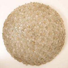 Impresionante gran flor empotrada de estilo Barovier & Toso, Murano