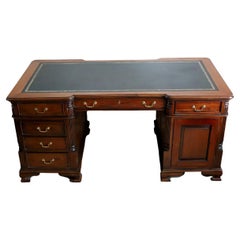 Antique Stunning Large Georgian Style Partner's Desk