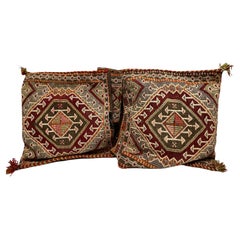 Stunning Large Gypsy Turkish Arabic Oriental Salt or Camel Bag Embroidery Pillow
