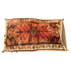 Stunning Large Gypsy Turkish Oriental Salt Bag or Rug Embroidery Pillow Case