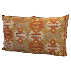 Stunning Large Gypsy Turkish Oriental Salt Bag or Rug Embroidery Pillow