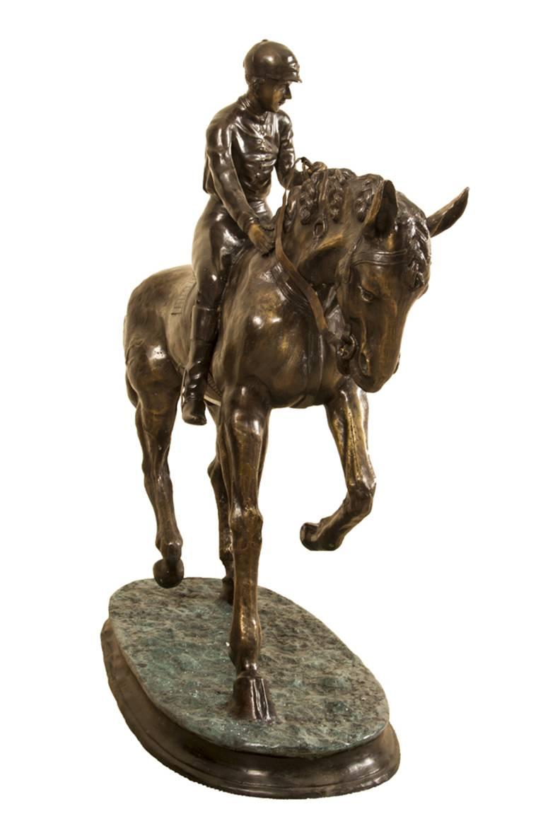 horse and jockey statue
