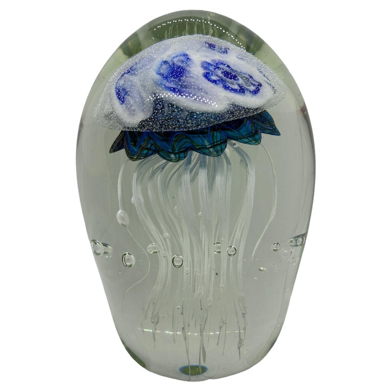 Stunning Large Jelly Fish Murano Italian Art Glass Aquarium Rare ...