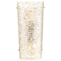 Stunning Large Kalmar Glass Sconce Ice Block, Austria, 1960s