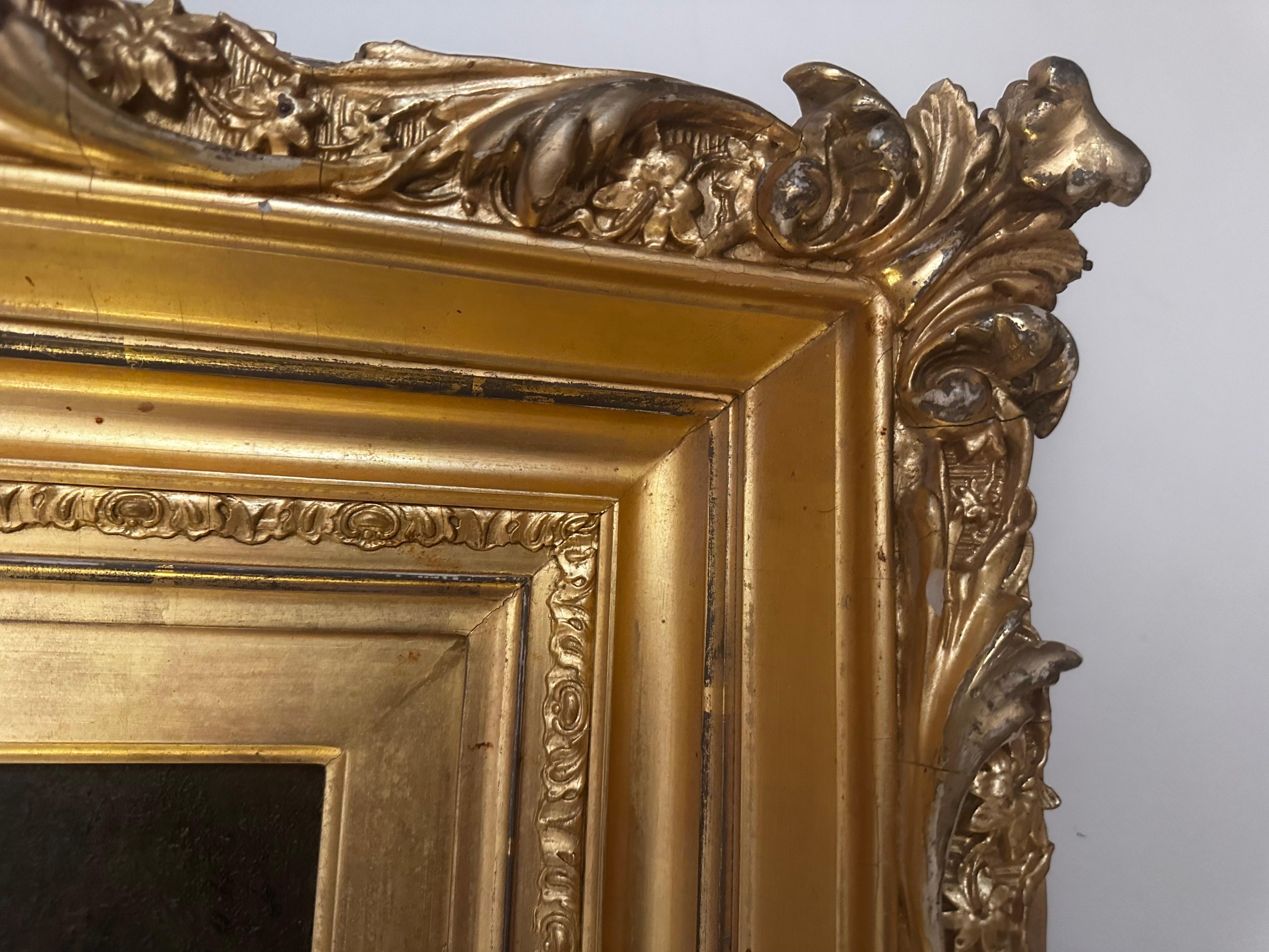 Impresionante gran pintura de paisaje de Hermann Ottomar Herzog en venta 1