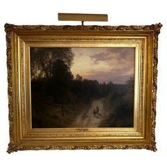 Impresionante gran pintura de paisaje de Hermann Ottomar Herzog