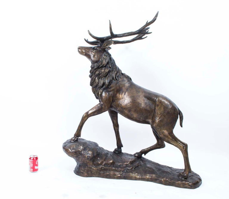 Stunning Large Monumental Bronze Stag Sculpture at 1stDibs bronze