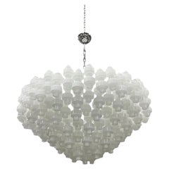 Superbe lustre cloche de barbell de Murano 