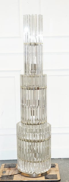 STUPEFACENTE VETRO DI MURANO DI GRANDI DIMENSIONI Lampada da terra EICHHOLTZ ELDORADO IN STILE ART DECO