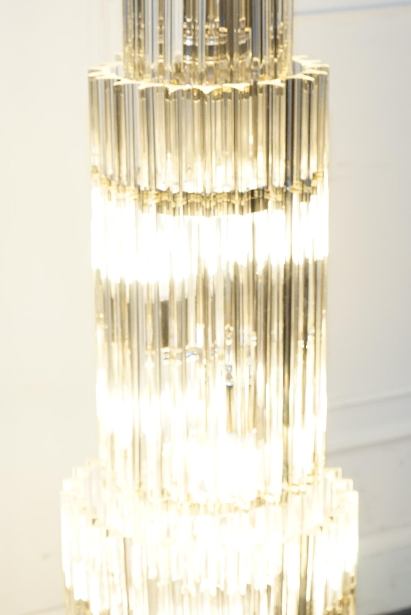 Fatto a mano STUPEFACENTE VETRO DI MURANO DI GRANDI DIMENSIONI  Lampada da terra EICHHOLTZ ELDORADO IN STILE ART DECO in vendita
