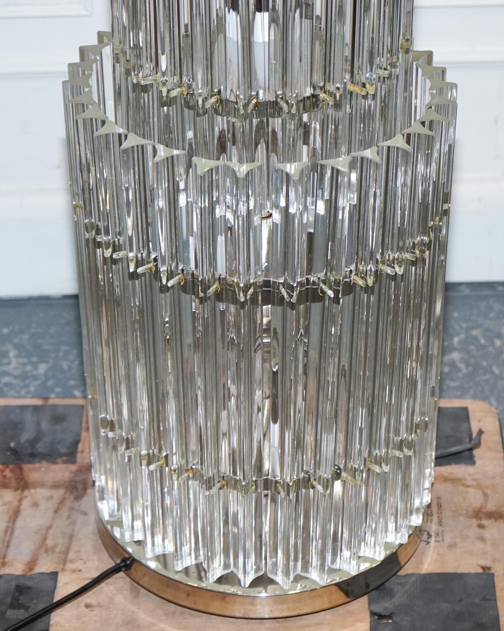 XX secolo STUPEFACENTE VETRO DI MURANO DI GRANDI DIMENSIONI  Lampada da terra EICHHOLTZ ELDORADO IN STILE ART DECO in vendita