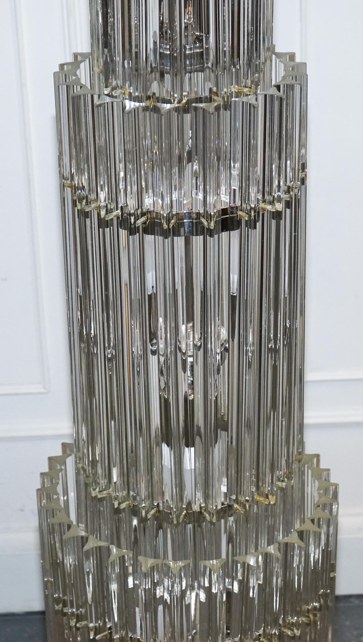 Vetro di Murano STUPEFACENTE VETRO DI MURANO DI GRANDI DIMENSIONI  Lampada da terra EICHHOLTZ ELDORADO IN STILE ART DECO in vendita