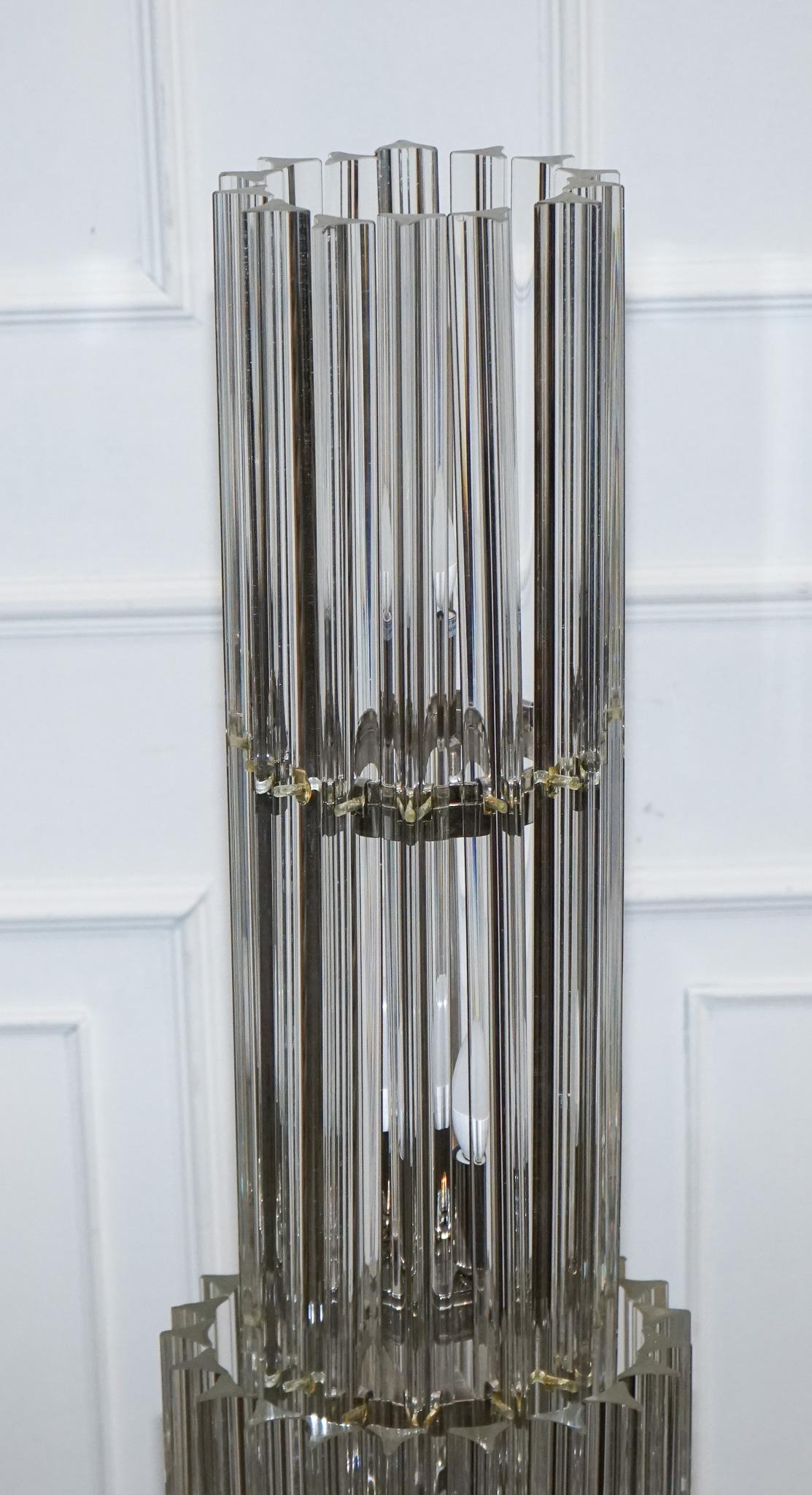 STUPEFACENTE VETRO DI MURANO DI GRANDI DIMENSIONI  Lampada da terra EICHHOLTZ ELDORADO IN STILE ART DECO in vendita 1