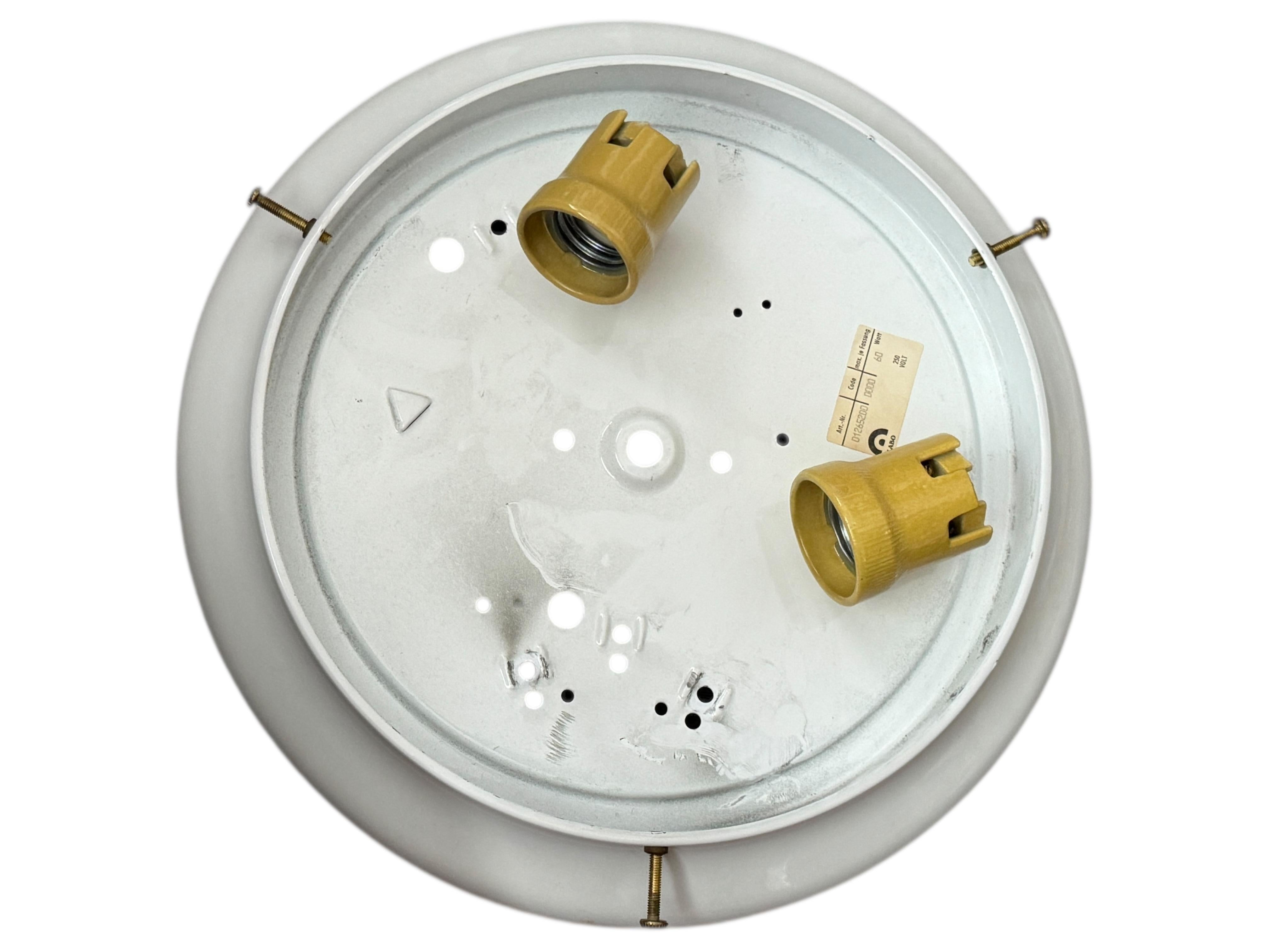 AND Light Large Murano Glass Sommerso Flush Mount Ceiling Light, 1980 en vente 3