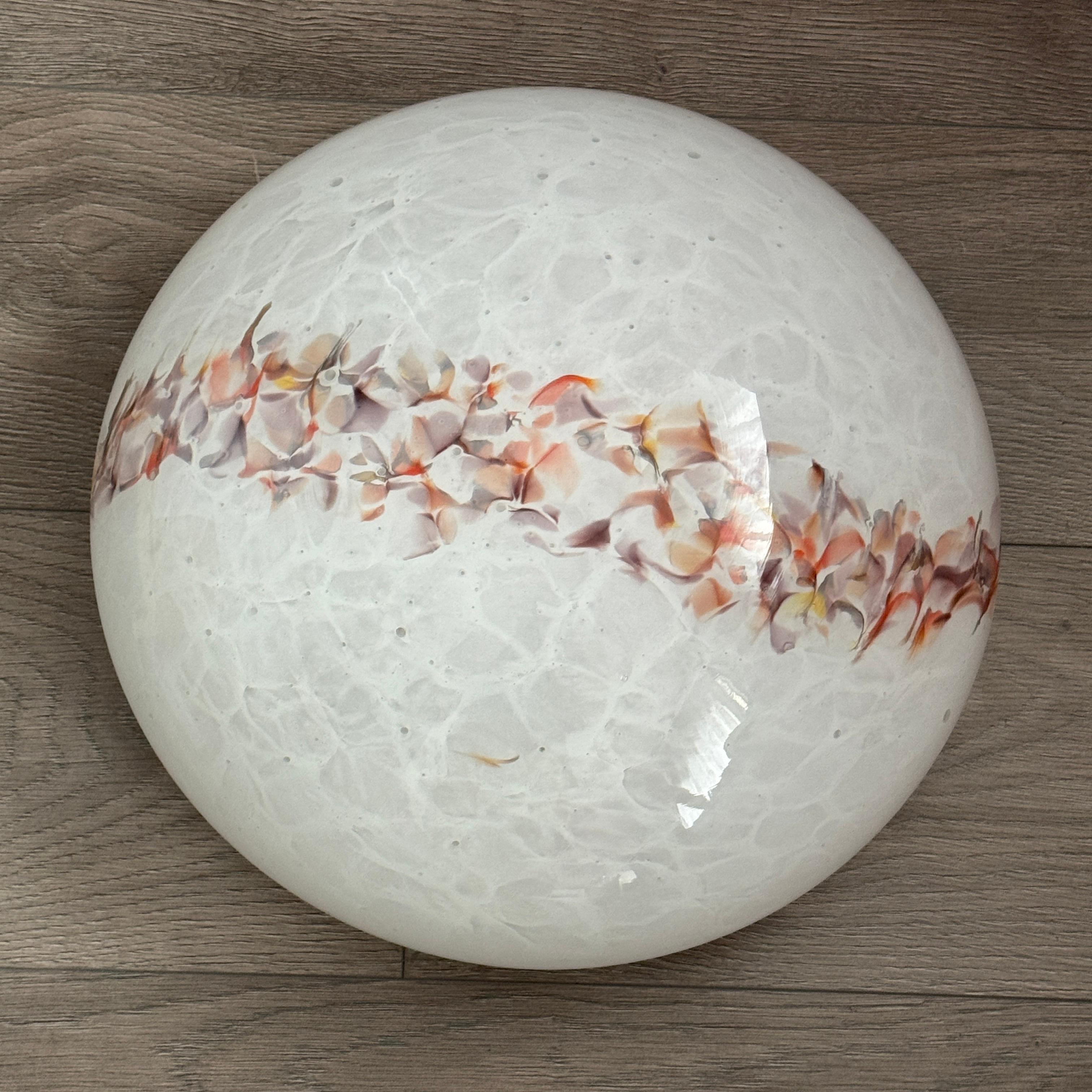 AND Light Large Murano Glass Sommerso Flush Mount Ceiling Light, 1980 en vente 5