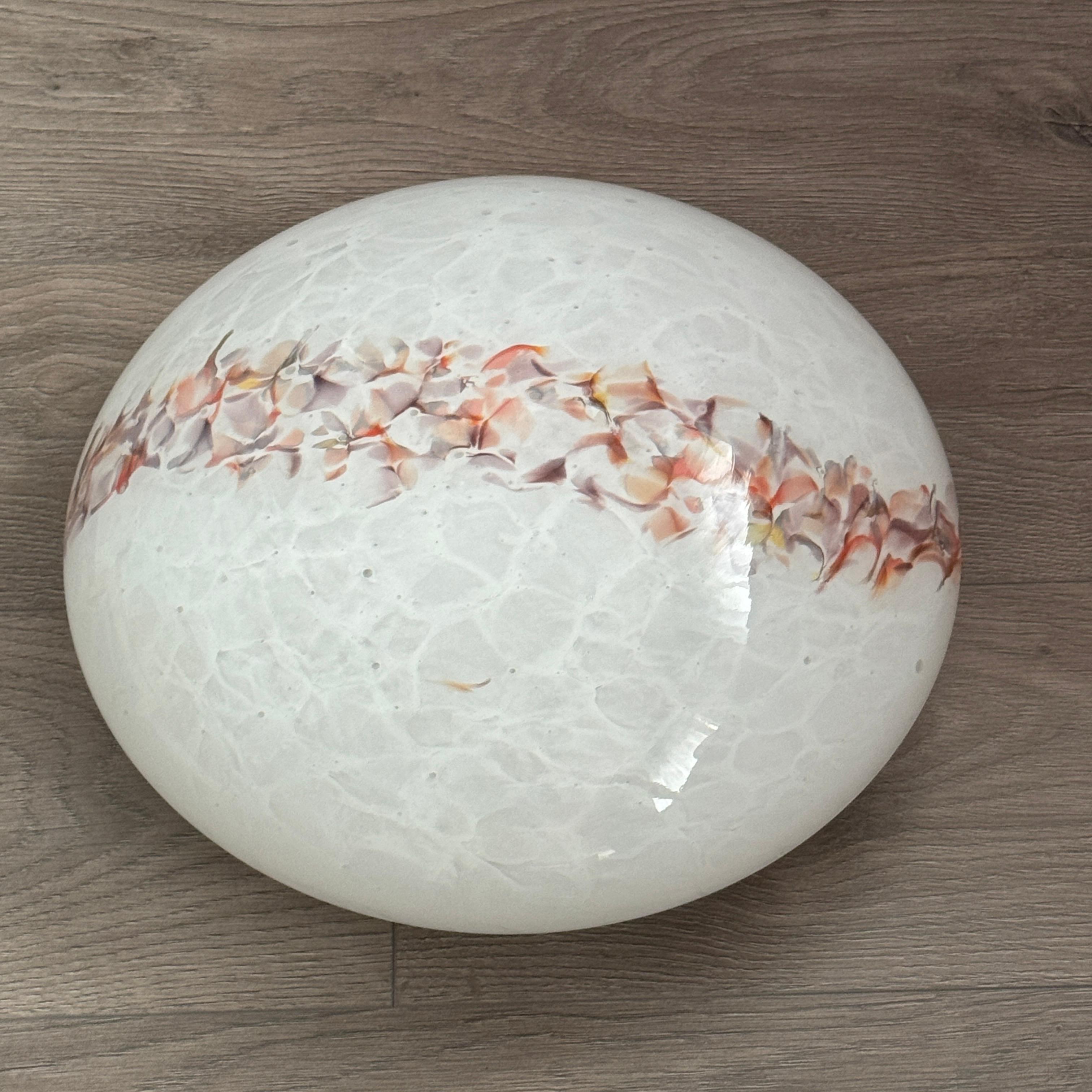AND Light Large Murano Glass Sommerso Flush Mount Ceiling Light, 1980 en vente 6