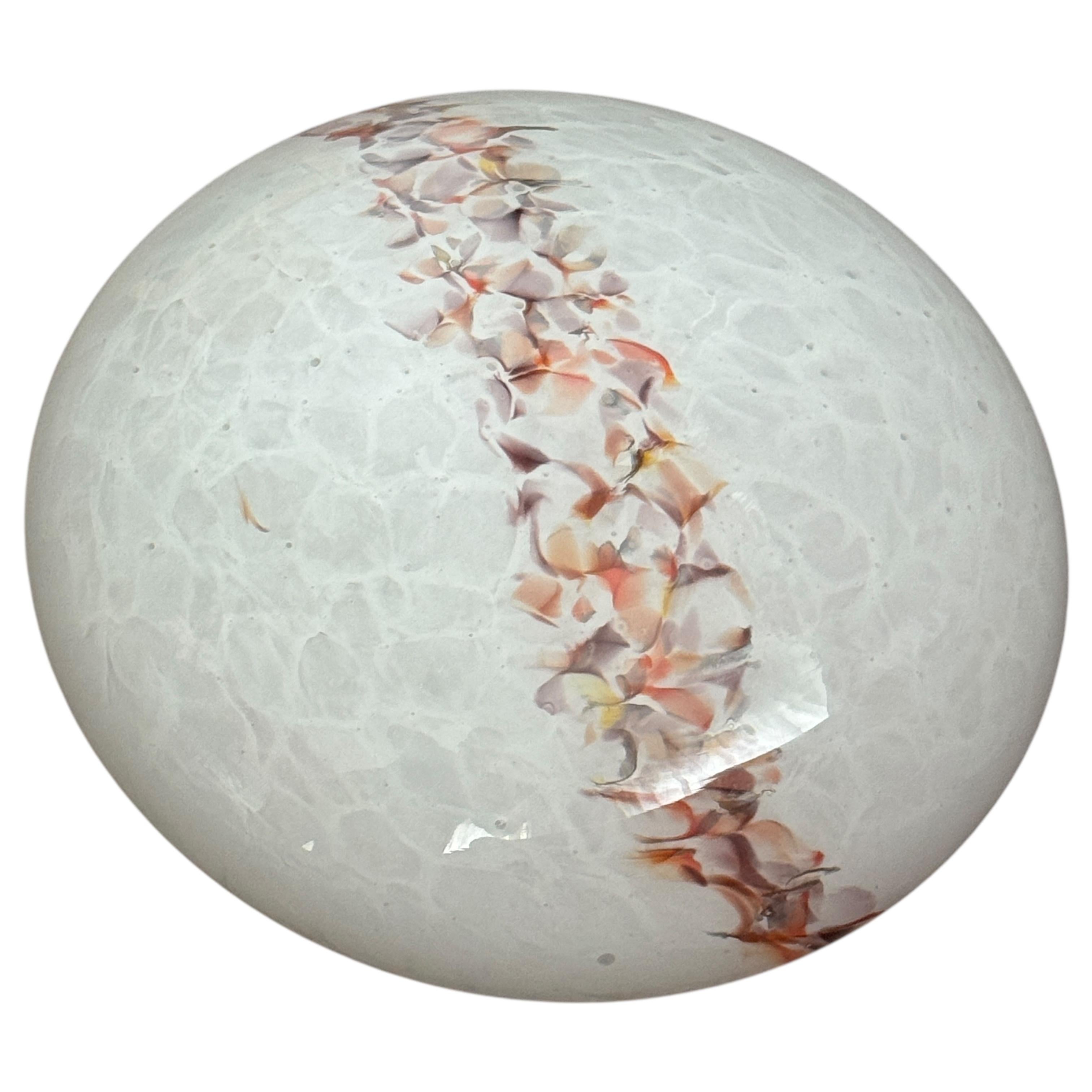 AND Light Large Murano Glass Sommerso Flush Mount Ceiling Light, 1980 en vente 2