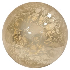 AND Light Large Murano Glass Sommerso Flush Mount Ceiling Light, 1980