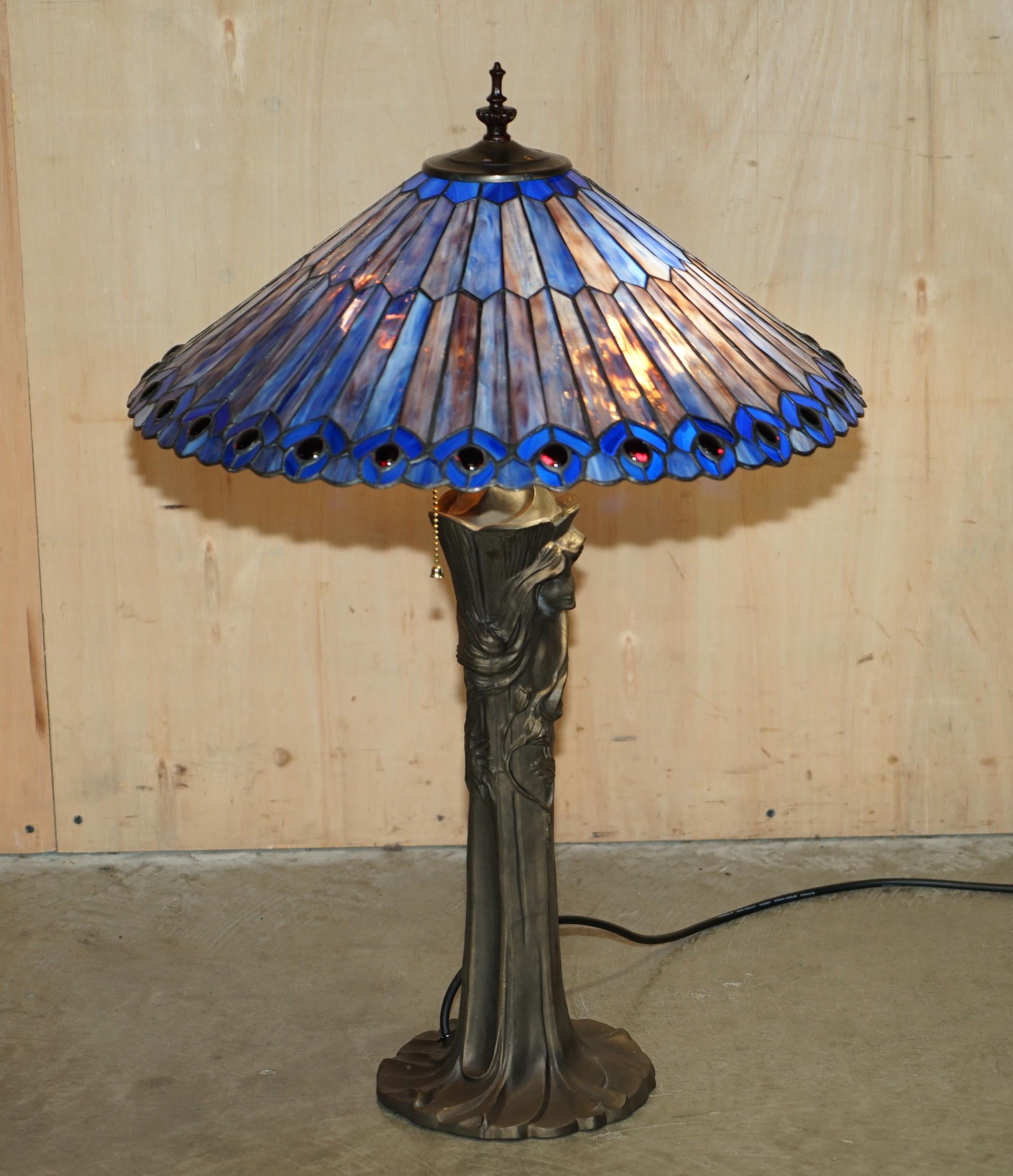 Royal House Antiques

Royal House Antiques is delighted to offer for sale this absolutely stunning pair of circa 1940's Art Nouveau style large table lamps with bronzed frames and exquisite shades 

Please note the delivery fee listed is just a