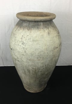 Grand pot artisanal, élément de jardin provenant d'un domaine historique Beverly Hills, CA