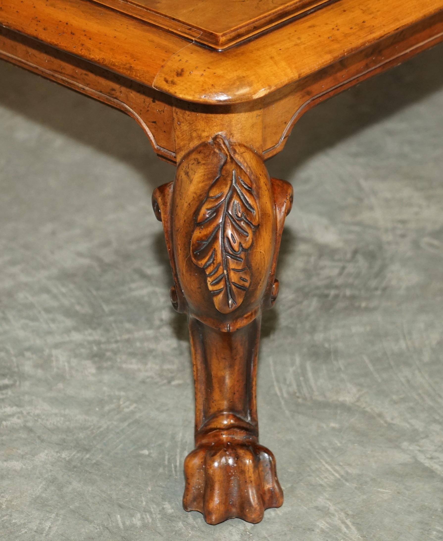 Hand-Crafted Stunning Large Ralph Lauren American Walnut Carved Wood Coffee Cocktail Table