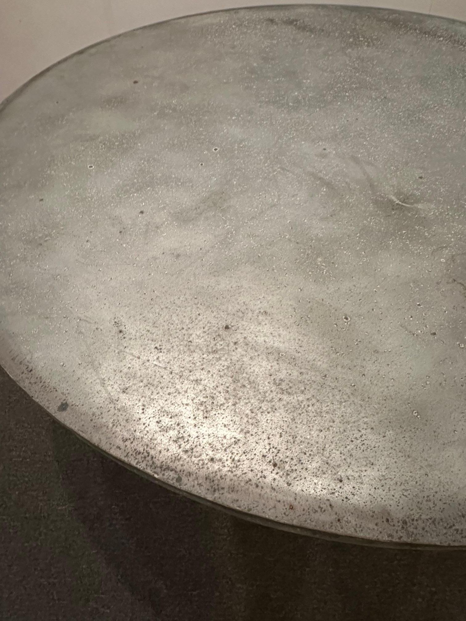 Stunning Large Round Zinc & Iron Dining Table 3