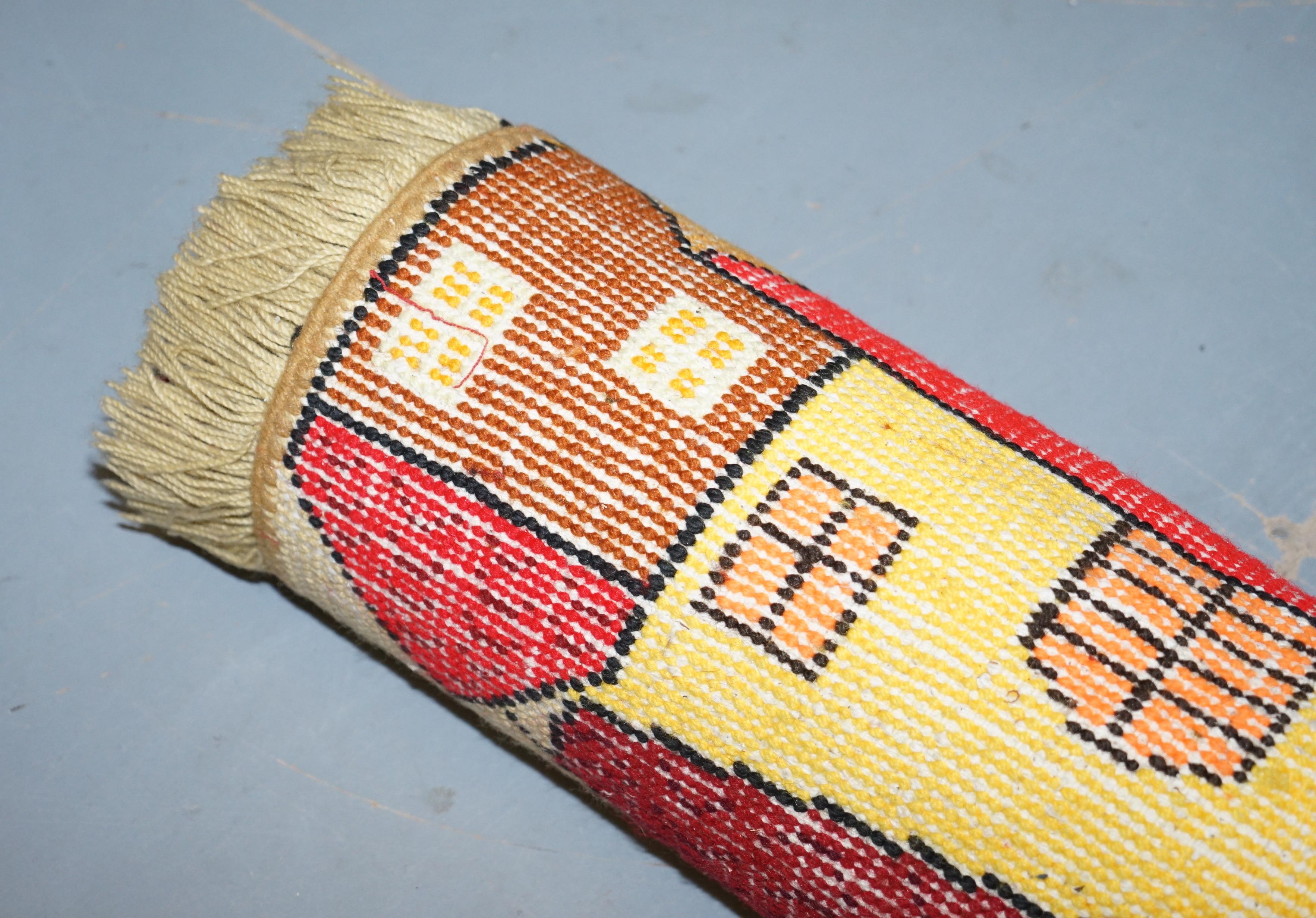 Stunning Large Shag Pile Rug Depicting Houses in the Style of L.S Lowry For Sale 8