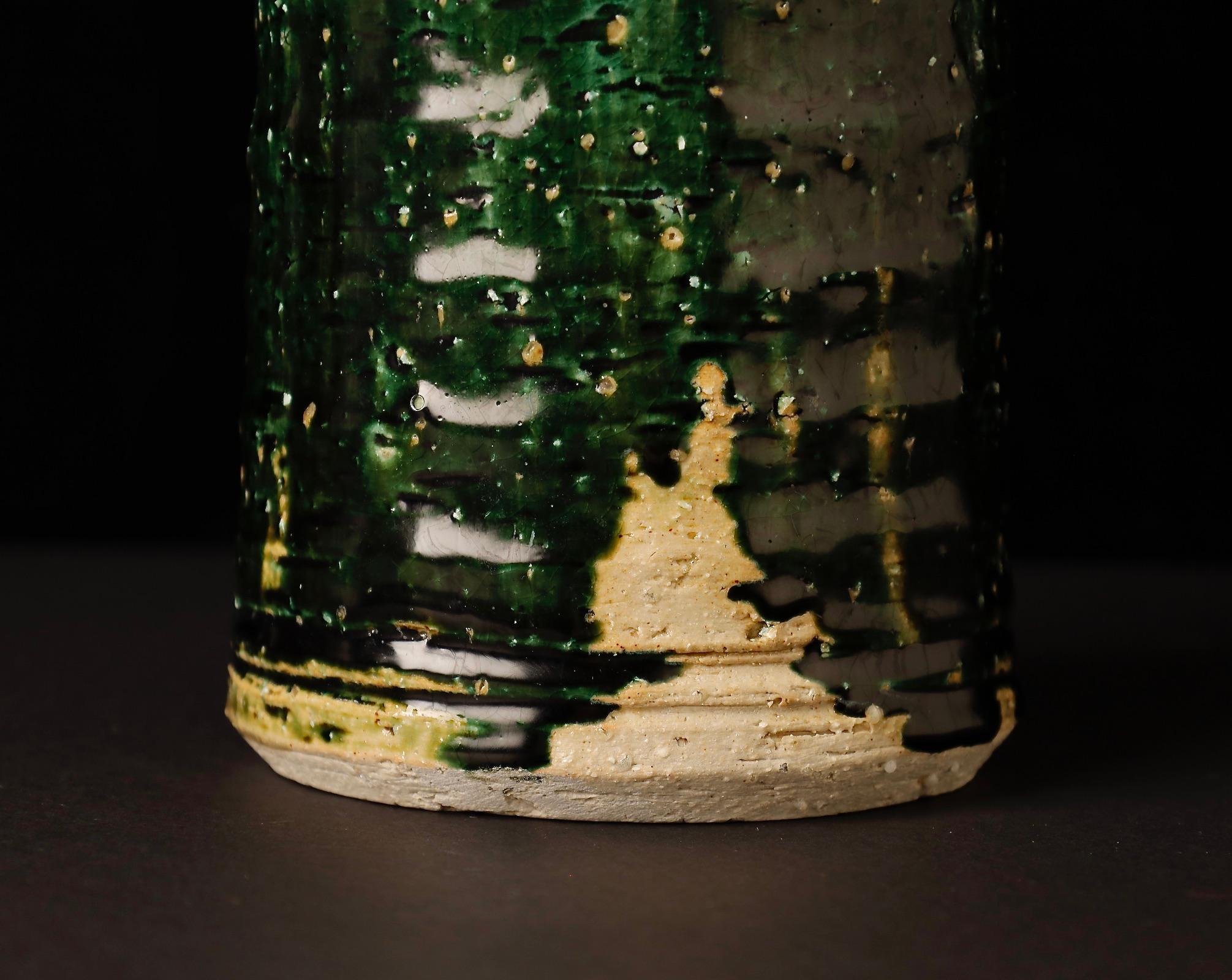 Stunning large Shigaraki ceramic vase by renowned artist Kandagawa Toshiro 6