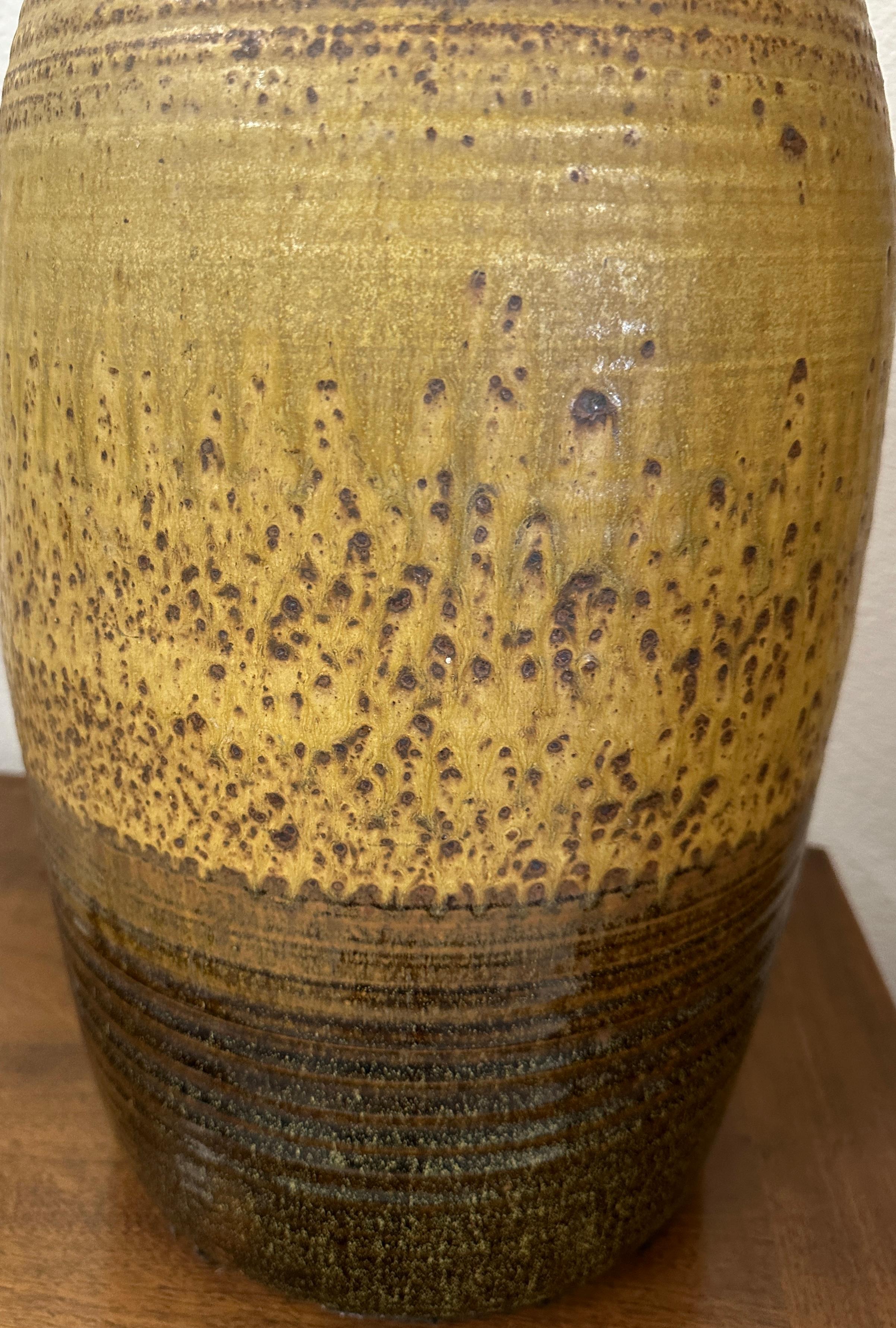 Hand-Crafted Stunning Large Weed Pot Stoneware For Sale