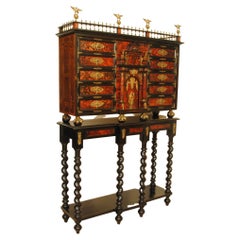 Stunning Late 17th Century Spanish Tortoiseshell Cabinet