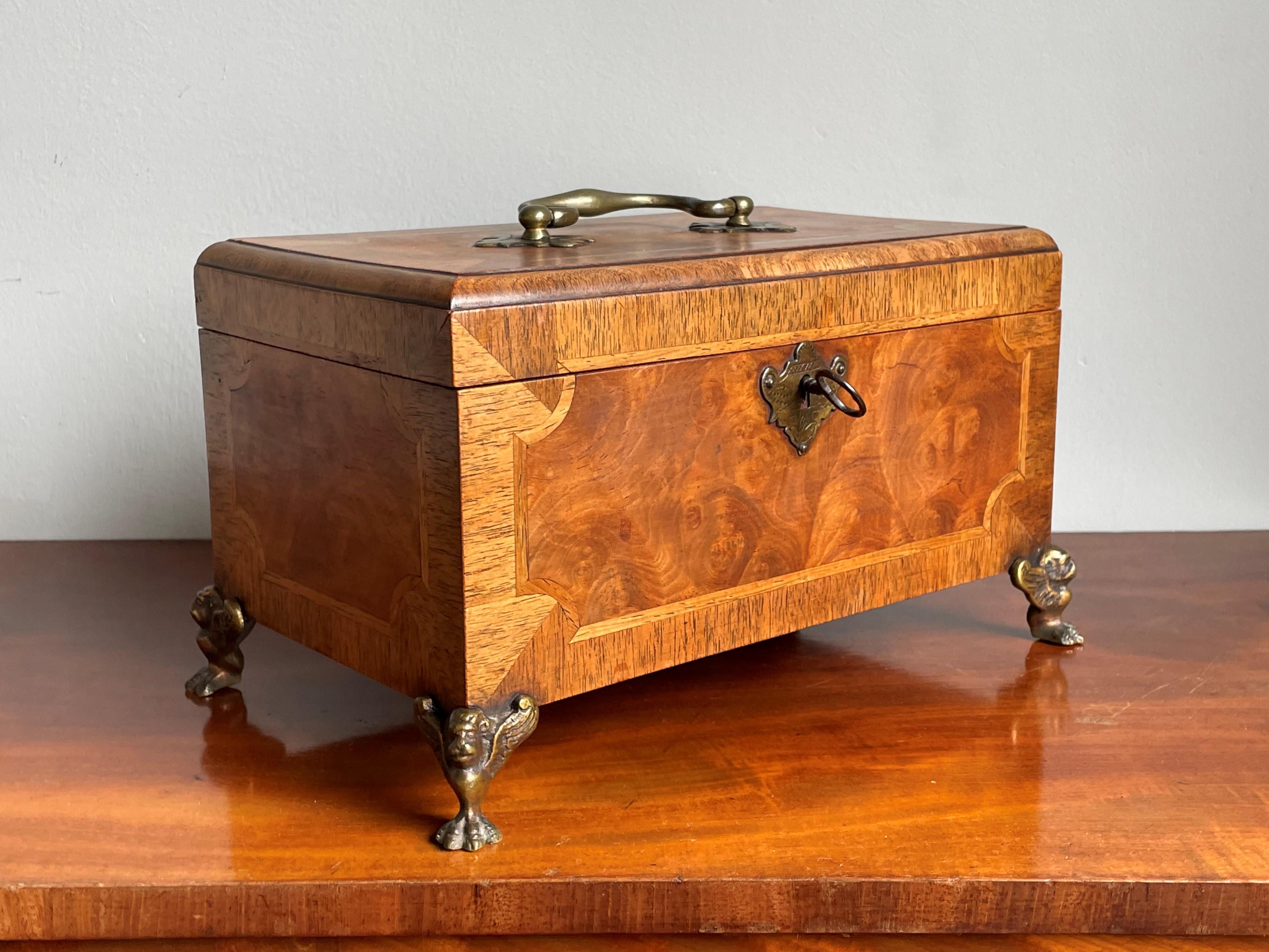 Top quality, good size and excellent condition antique box for the connoisseurs.

Over the years we have had the pleasure of owning and selling some truly beautiful antique boxes and this handcrafted gem is right up there with the best. The inlaid