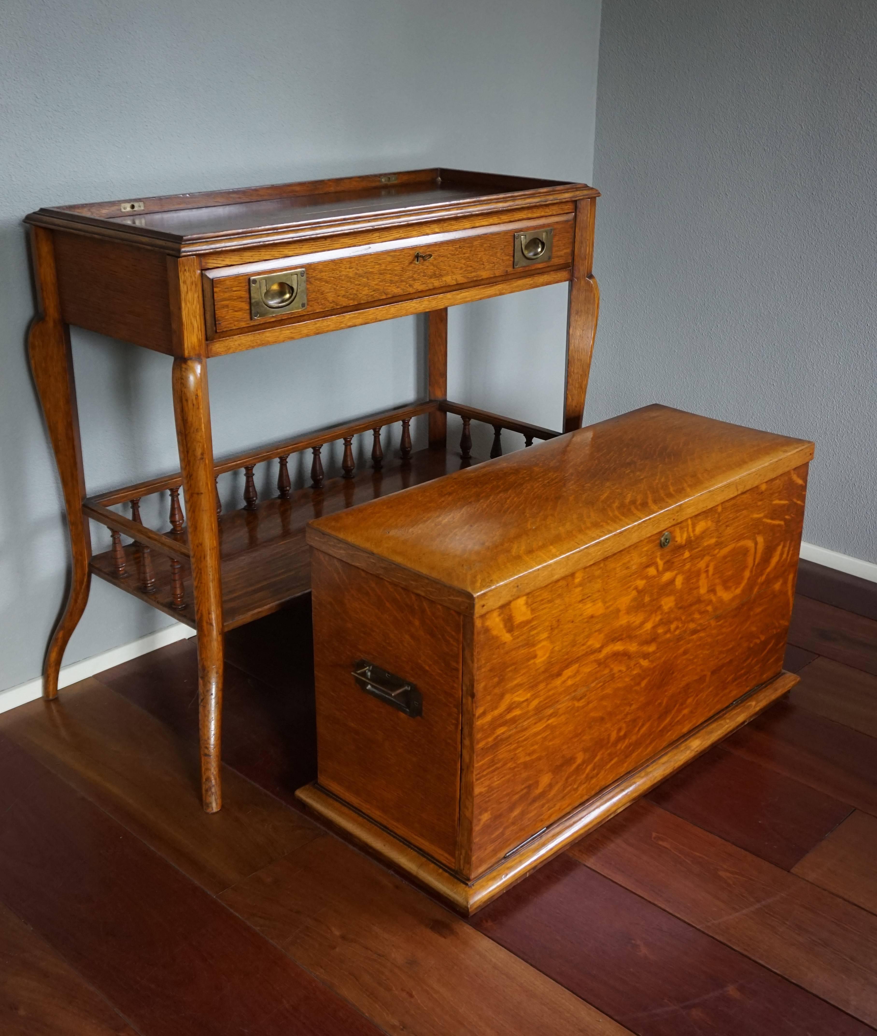 Stunning Late 19th Century Campaign or Travelers Desk Attr. to Thomas Potter For Sale 3