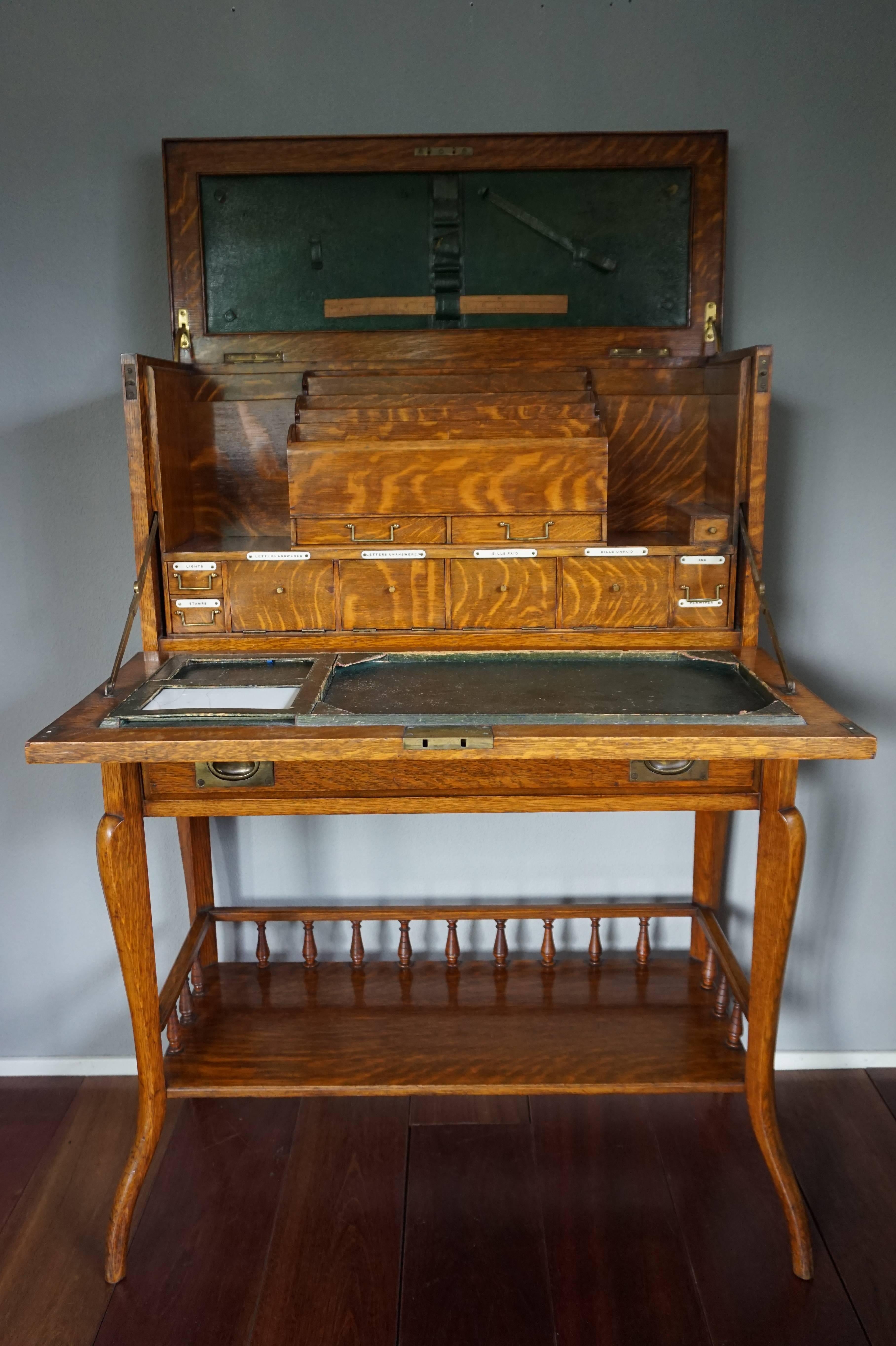 Stunning Late 19th Century Campaign or Travelers Desk Attr. to Thomas Potter For Sale 7