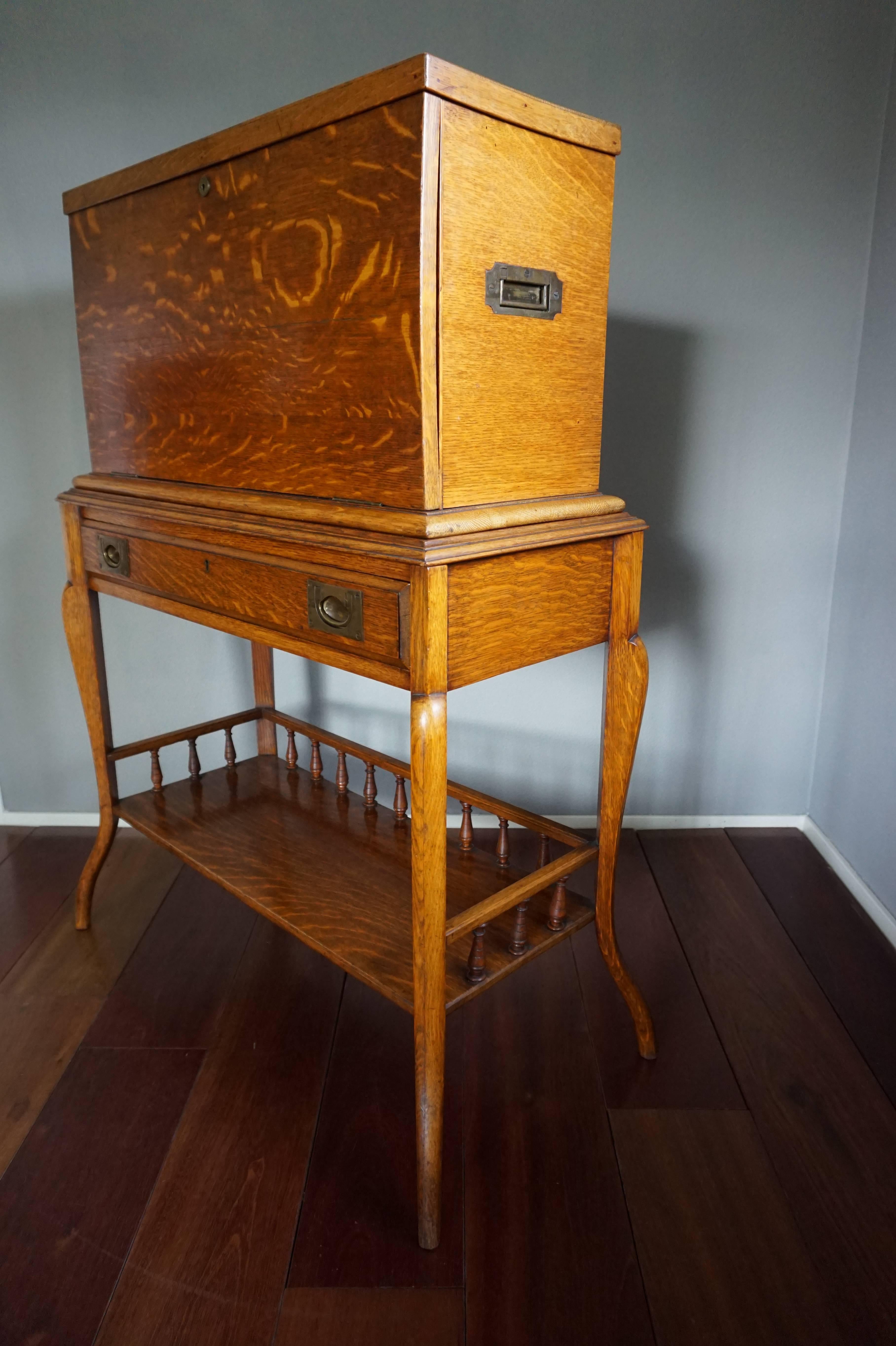 Stunning Late 19th Century Campaign or Travelers Desk Attr. to Thomas Potter For Sale 2