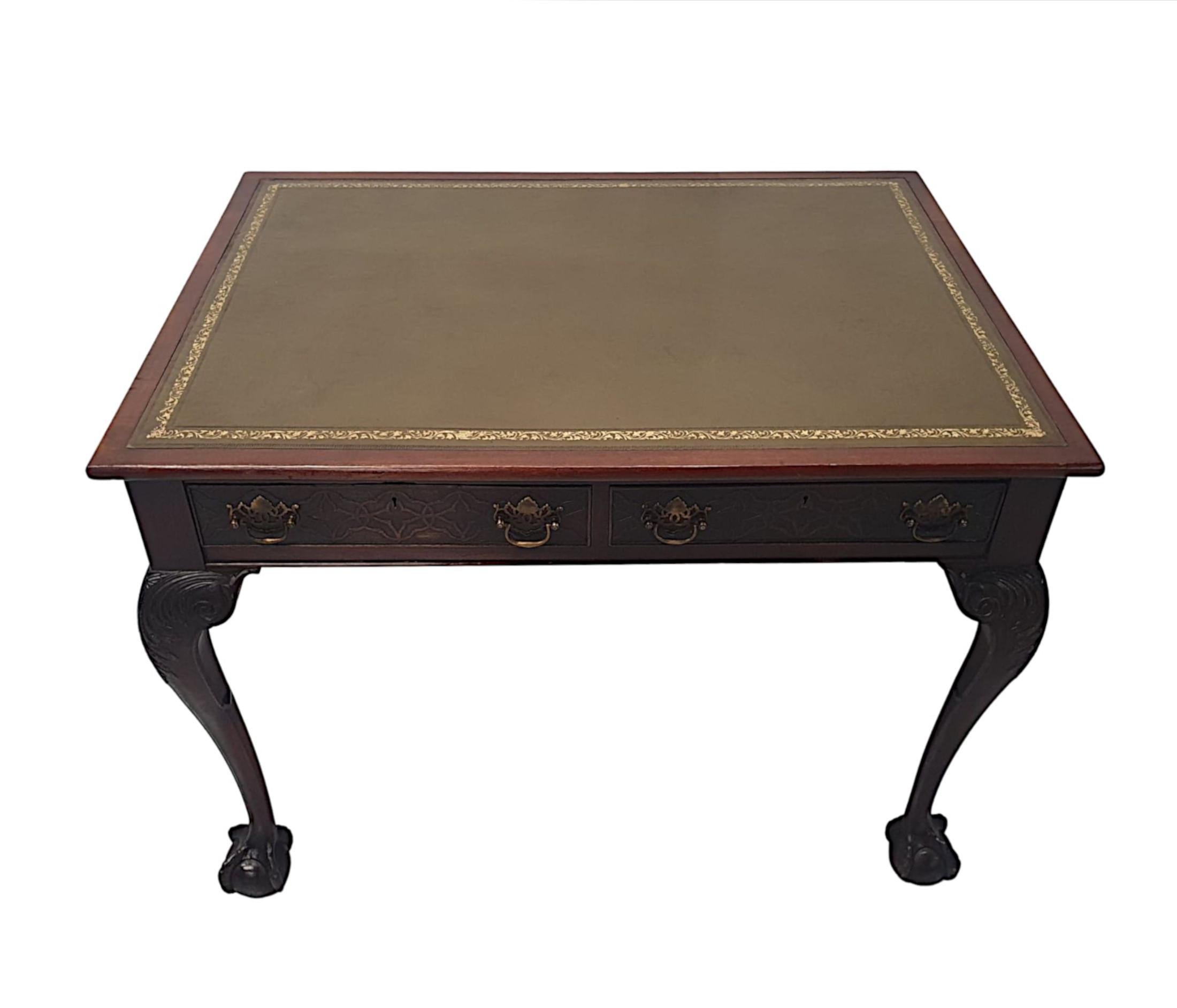 Stunning Late 19th Century Desk in the Thomas Chippendale Manner For Sale 5