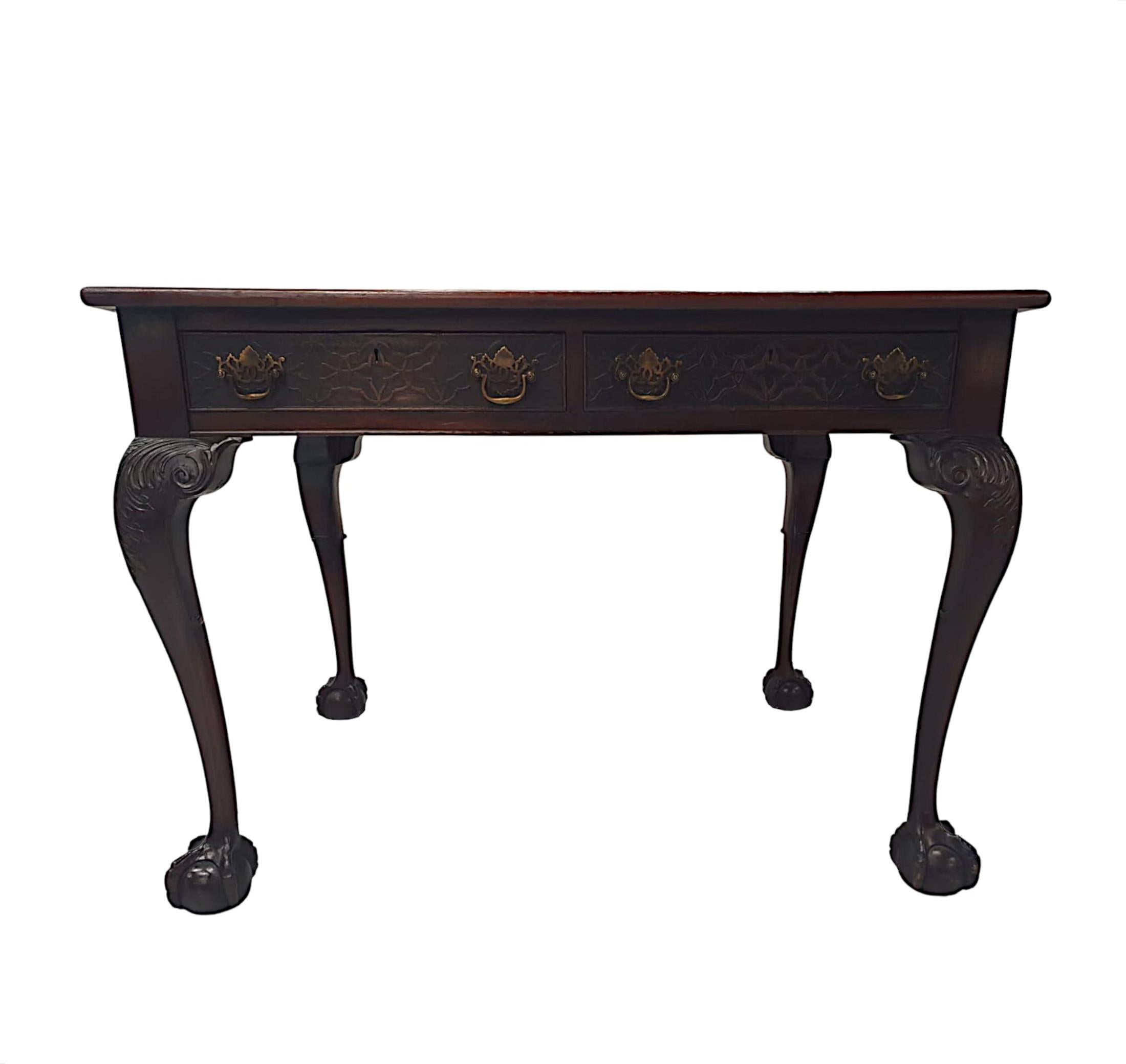 Stunning Late 19th Century Desk in the Thomas Chippendale Manner For Sale 8